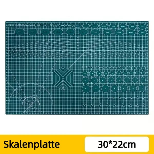 ✍️Schneidewerkzeuge fürs Handwerk (Drei Klingen: 15°+30°+45° & Skalenplatte)