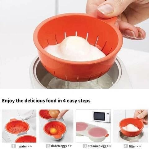 (🎄EARLY CHRISTMAS SALE - 50% OFF) 🎁Edible Silicone Drain Egg Boiler