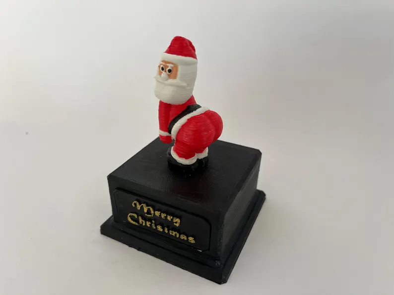 🎅3D Cheeky Santa Butt Trophy Figurine