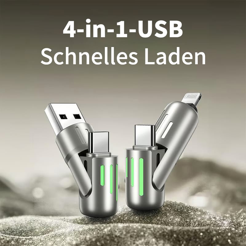 🔥Ultimative Promotion🔥 4-in-1 USB-Ladekabel mFish mit schneller Ladung MAX 240W