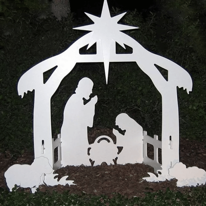 Jesus Nativity Scene Sign