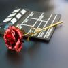24k gold rose, flower gold foil rose gift box, a must-have for dates, proposals, dinners and Valentine's Day, elegant lover