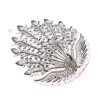 Metal hollowed-out iron flower leaf butterfly silver handcrafted ancient style costume, bridal headwear for girls, ethnic style, lamp decoration1