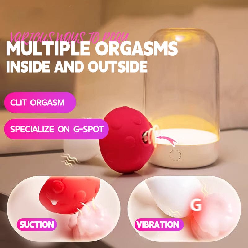 Mushroom Clitoral Sucking Stimulation Vibrator With Luminous Dust Cover
