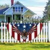 Patriotic Eagle American Non-Pleated Fan Flag TPT1636