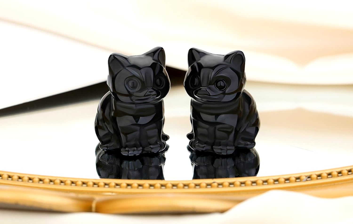 🔥Natural Crystal Carved Cat,Hand carving Cat Figurine- Buy 3 Get Extra 15% Off