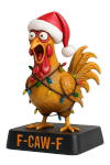 Trendy Funny F-Caw-F Chicken Advent Calendar 2025