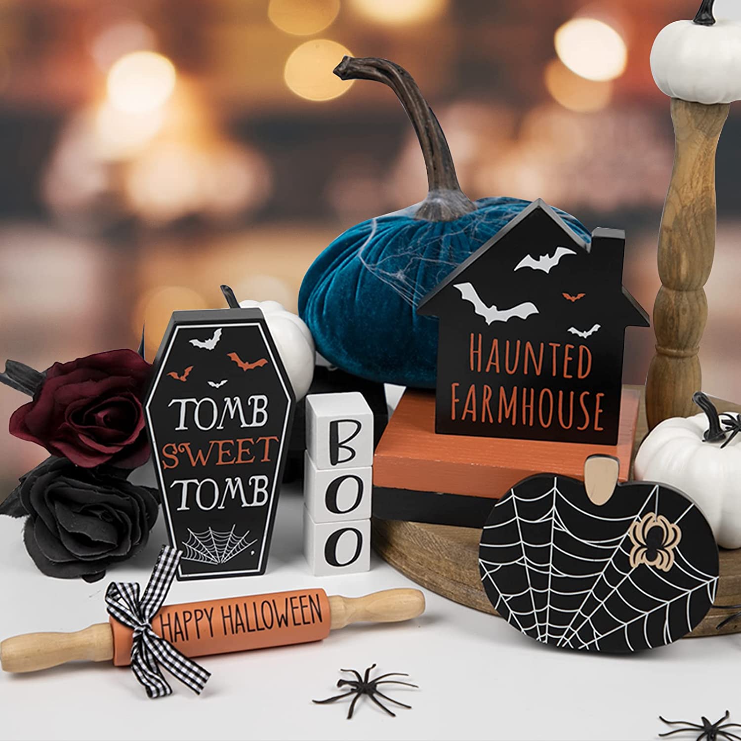 (😈Halloween Hot Sale-49% OFF)Halloween Tiered Tray Decorations 🎉Buy 2 Get Free Shipping