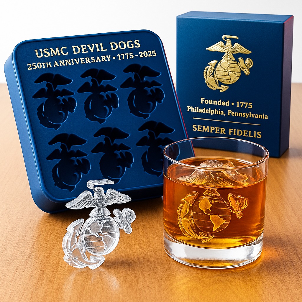 USMC Devil Dogs 250th Anniversary ice mold