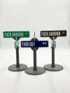 🔥Last Day Promotion - 60% OFF🎁🤣F Around/Find Out Street Sign Desk Decoration | Funny Desk Gift