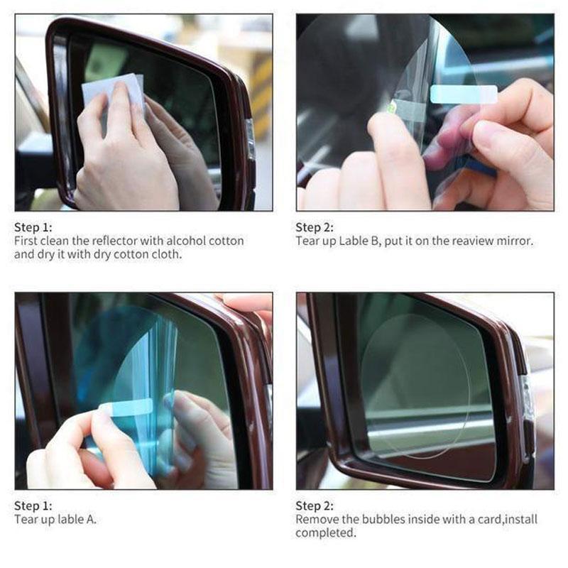 (🎄Early New Year Flash Sale🎄-48% OFF)Anti-fog Rainproof Car Rearview Mirror Protective Film(2pcs)Buy 4 Free Shipping