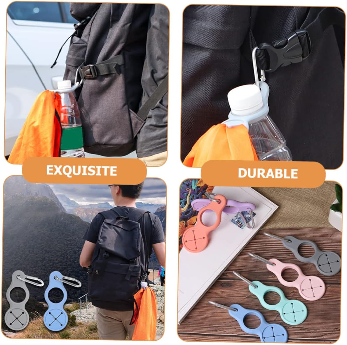 🔥Last Day Promotion 50% OFF🔥Silicone Sport Kettle Buckle Outdoor Carabiner Water Bottle Holder