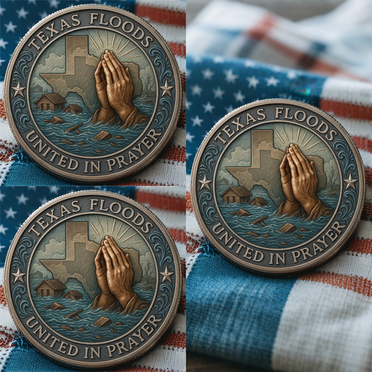 🏆Flash Sale 60% OFF -🙏🌊Texas Flood Prayer Coin