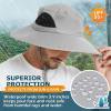 EINSKEY Unisex Sun Hat, Waterproof Wide Brim Bucket Hat Packable Boonie Hat for Fishing Hiking Gardening Safari Beach