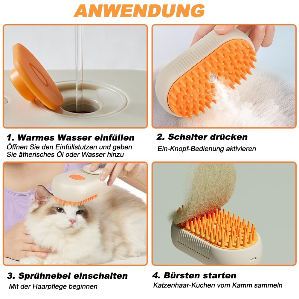 🔥Letzter Tag Aktion 49% Rabatt - Haustier Dampfbürste