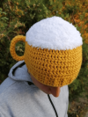 🎄🔥🍺🎄Beer Mug Earflap Hat Crochet Pattern