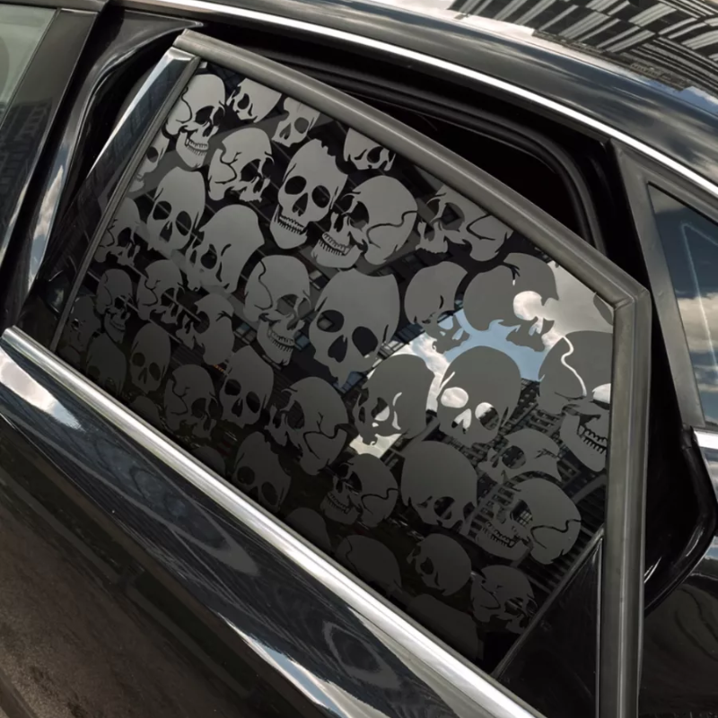 Last Day Promotion 70% OFF - 🔥Custom Car Window Full Coverage Skull Decal