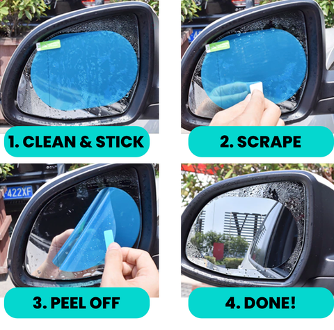 Anti-fog Car Mirror Stickers