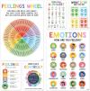 ⏰LAST DAY SALE 50% OFF💥12 Pcs Calming Corner Posters – Emotions Chart & Feelings Wheel