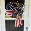 🏵100% Handmade Vintage American Flag Fallen Soldiers Memorial Rattan Wreath(𝐌𝐚𝐫𝐢𝐚𝐧𝐚 𝐒𝐦𝐢𝐭𝐡 𝐇𝐚𝐧𝐝𝐦𝐚𝐝𝐞®)
