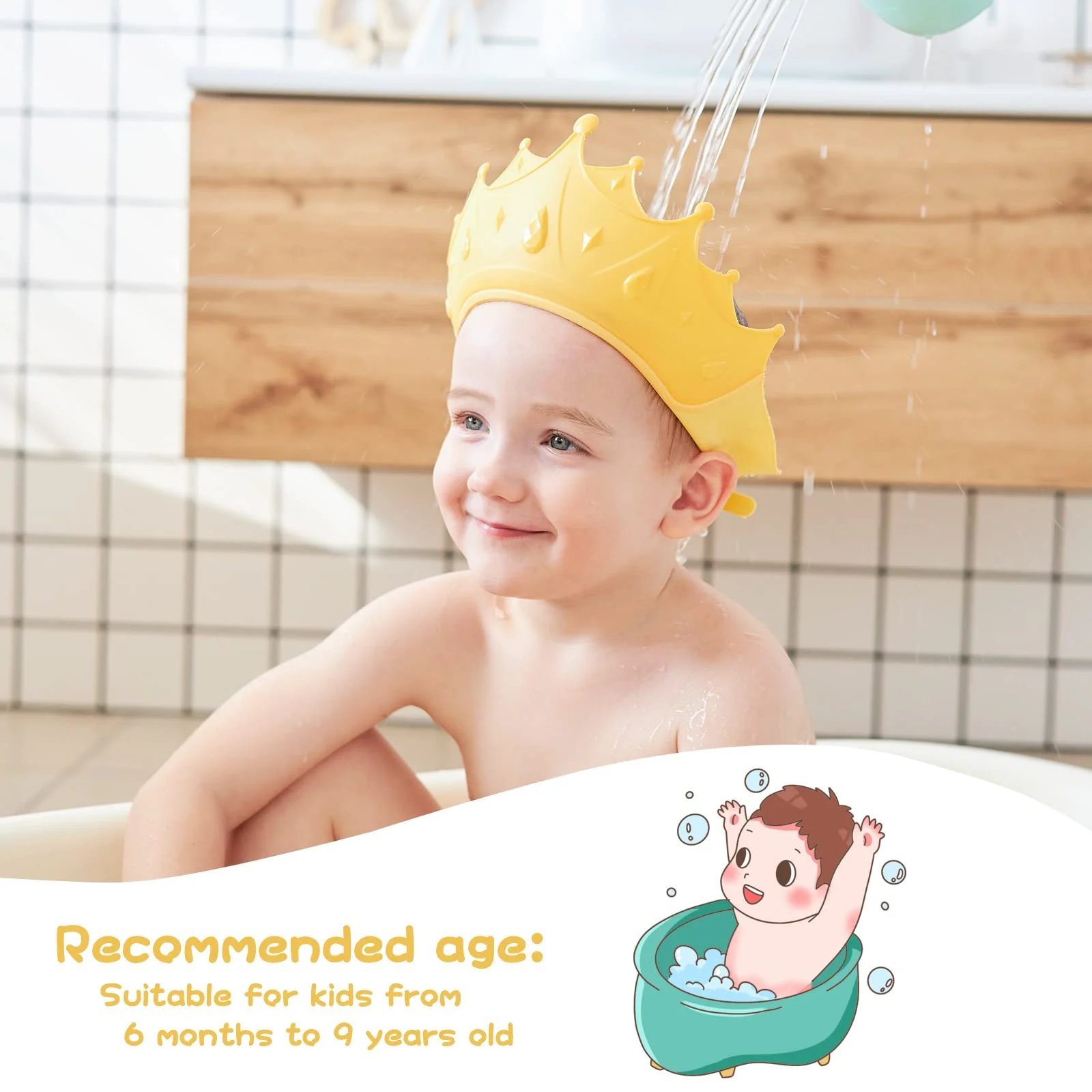 (Last Day Promotion - 50% OFF) Baby Shower Cap Shield, Buy 3 Get Extra 20% OFF NOW