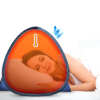 Pop-Up UV Sunshade Tent with Phone Holder