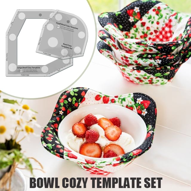 🔥🔥Hot Sale - Bowl Cozy Template Cutting Ruler Set - 2PCS (With Instructions)