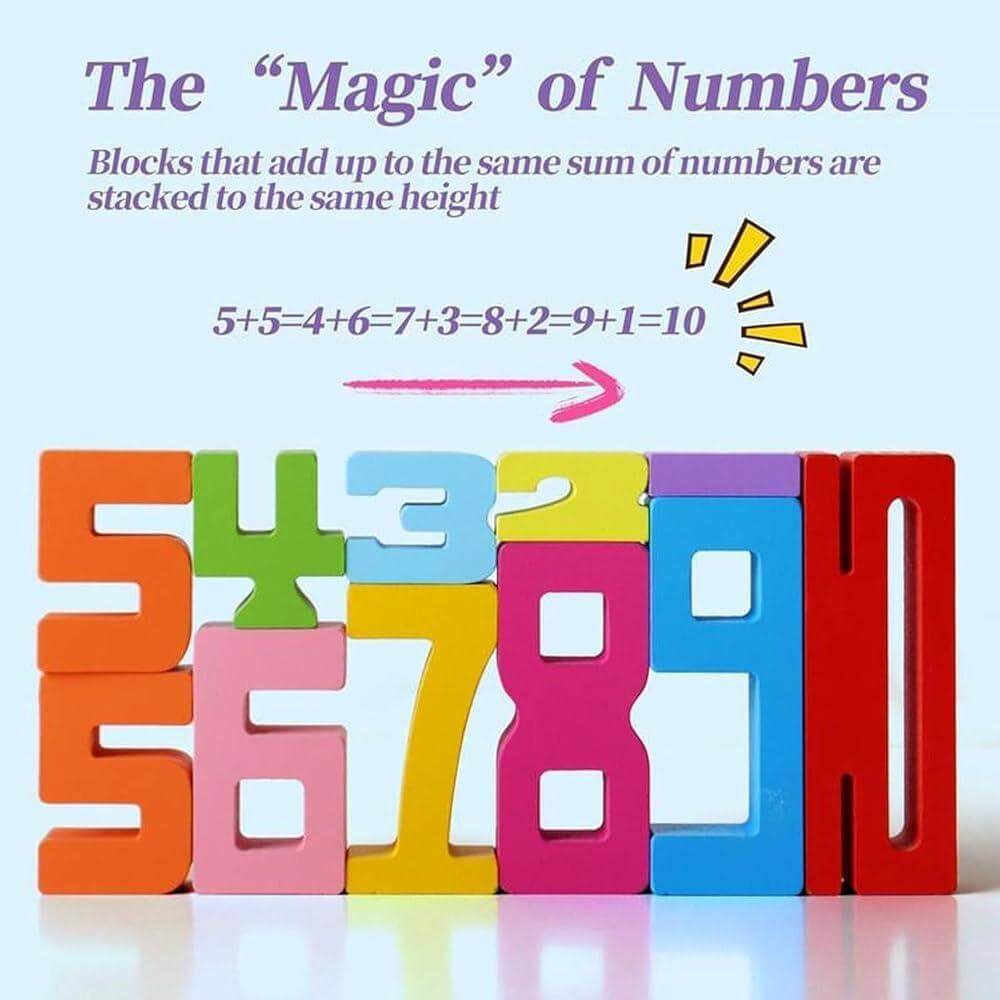⏰LAST DAY SALE 50% OFF💥BrightBlocks™ - Montessori Wooden Number Toy
