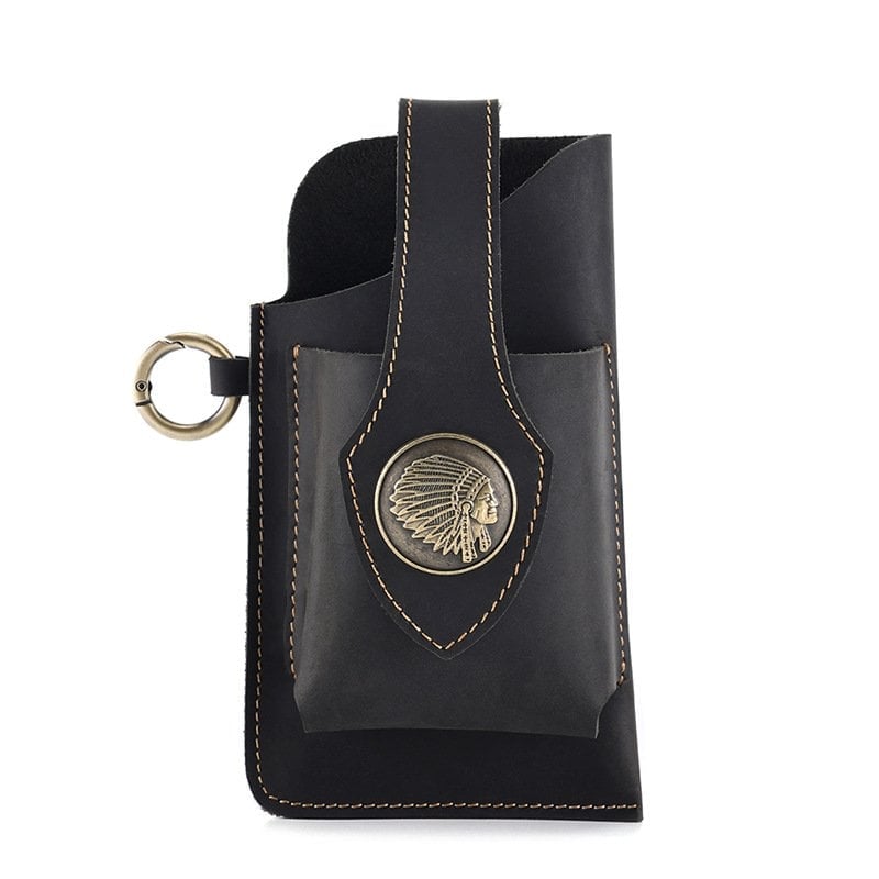 ADD ONS: Leather Tactical Sport Phone Bag with Keychain
