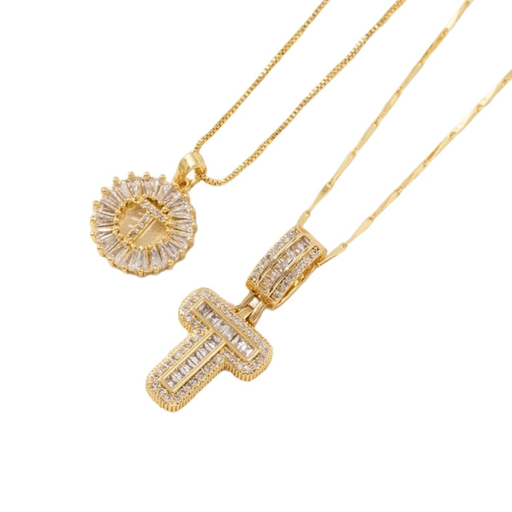 [LAST DAY 49% OFF]  🔥Initial Letter Pendant Necklaces - 2 Pack