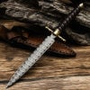 Cicada Damascus Survival Knife