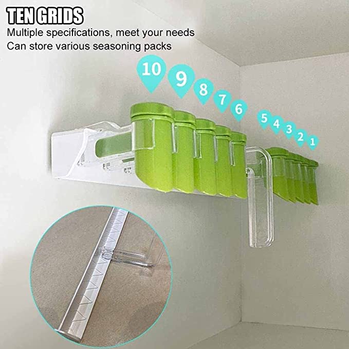 (🔥Last Day Promotion-48%OFF)Wall-Mounted Spice Bag Organizer Rack(Buy 2 Free shipping)