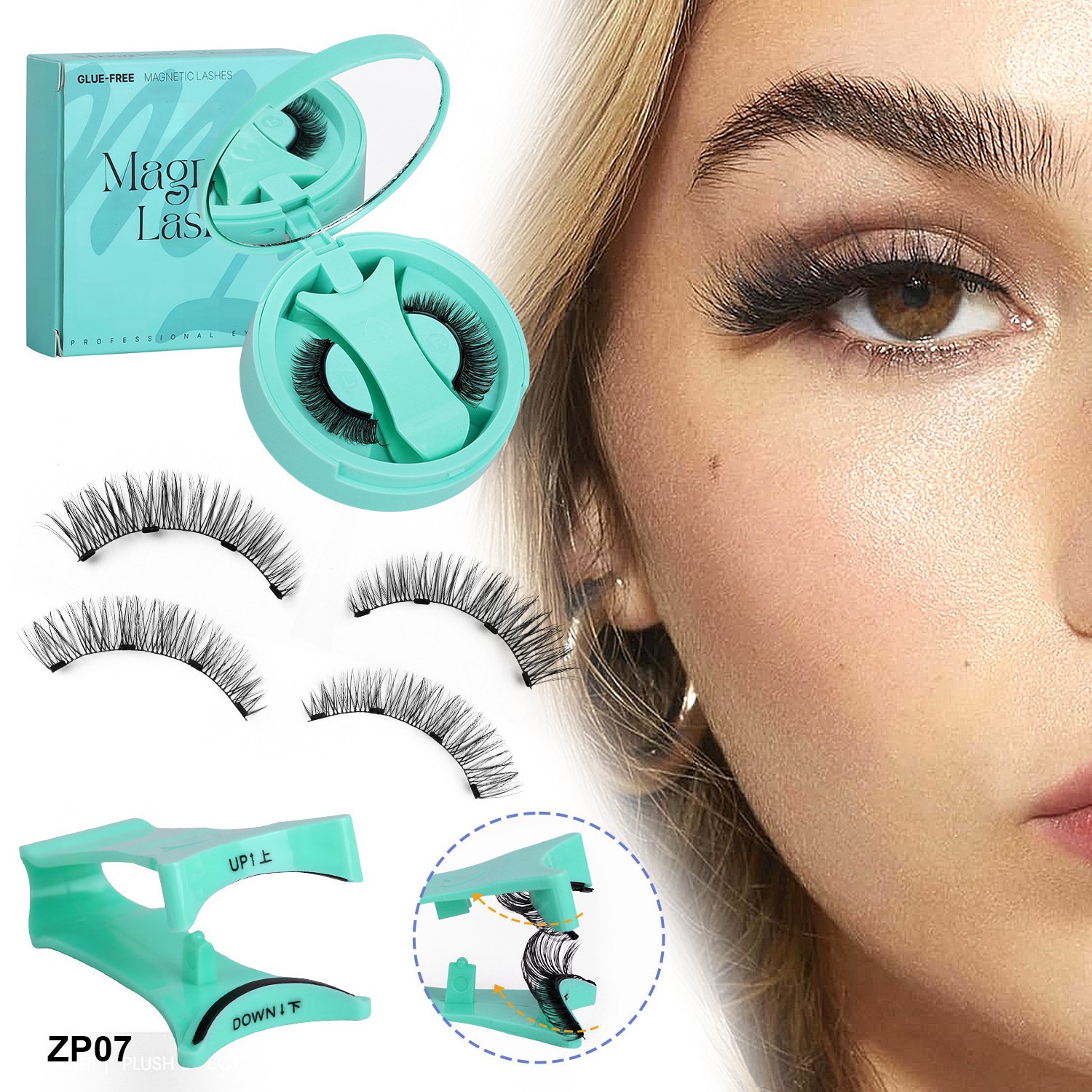 🔥Letzter Tag 49 % RABATT🎁Wiederverwendbare magnetische Wimpern mit Applikator