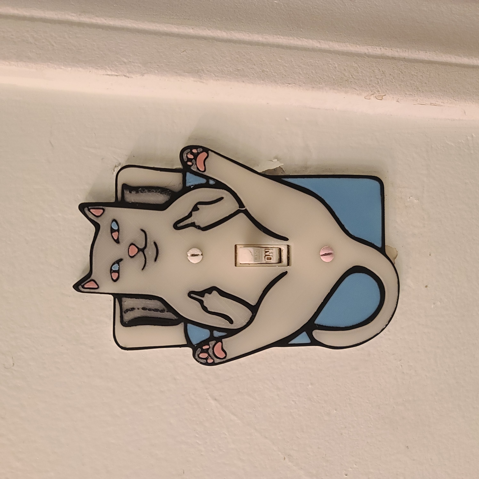 😂FUNNY CAT LIGHT SWITCH COVER