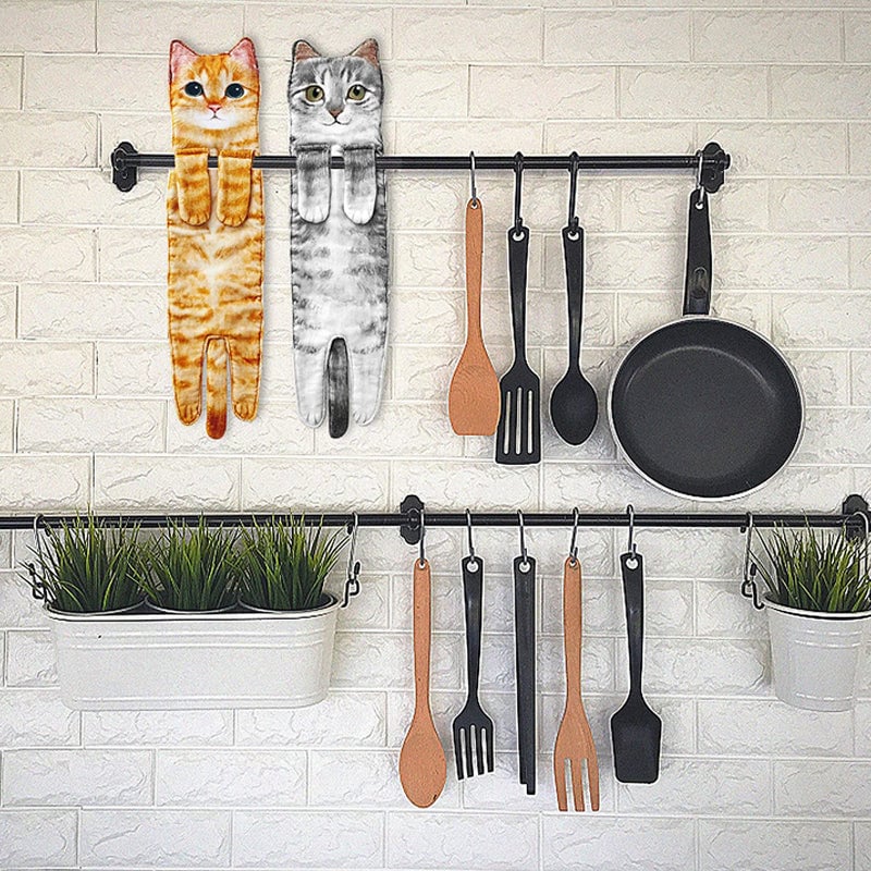 👀Buy 2 get 1 free-✨New Arrival ✨😺Cute Cat Hand Towel🐾