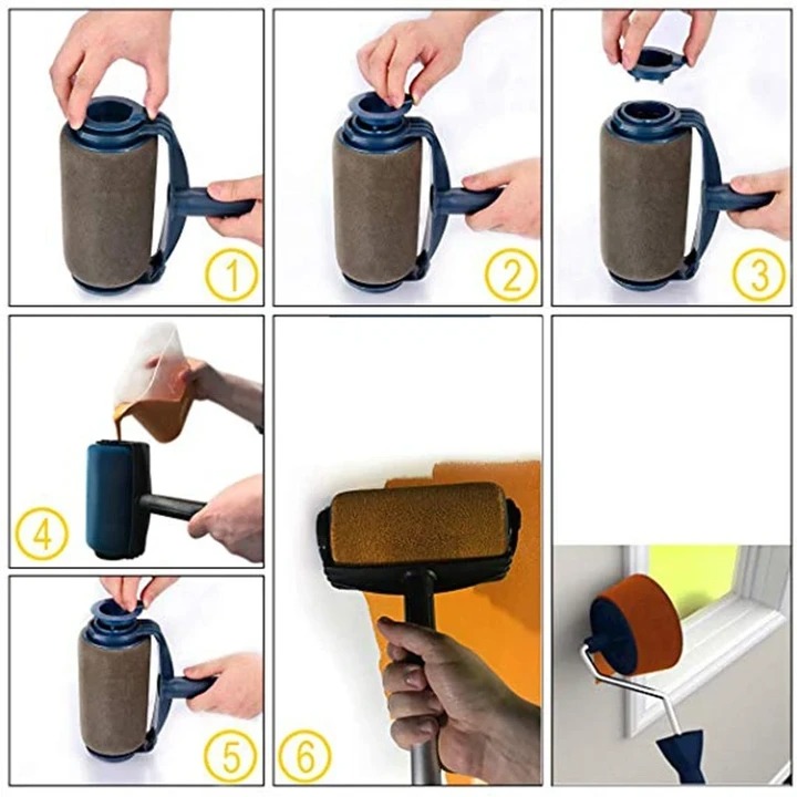 🥳Easter Promotion 50%OFF🥳Paint Roller Brush Painting Handle Tool