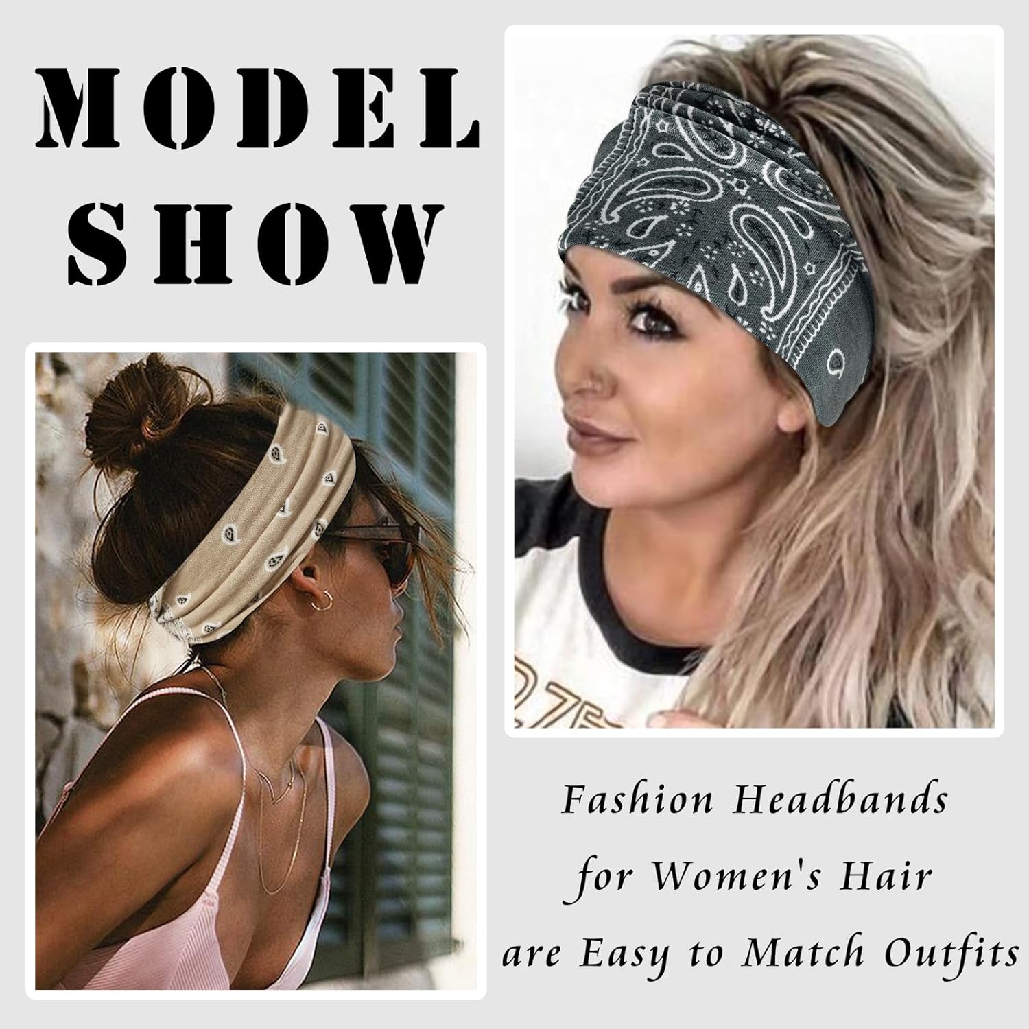 🔥Heißer Verkauf 49% Rabatt🥰Boho Paisley Printed Wide HeadBand