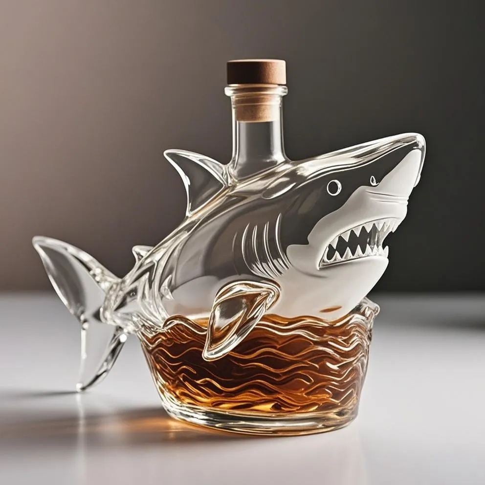 Shark Whiskey Bottle