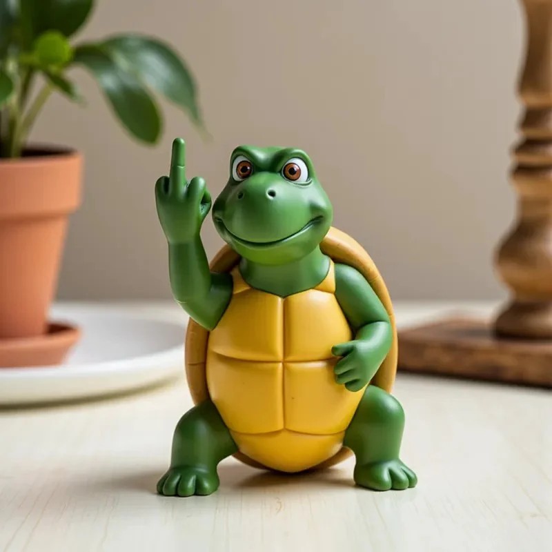 Rebel Turtle Desk Ornament 🐢