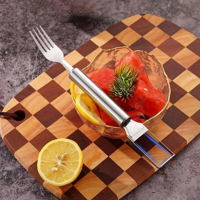 Last Day Promotion 70% OFF - 🍉2-in-1 Fruit Cutter & Fork – For Quick and Easy Fruit Serving!