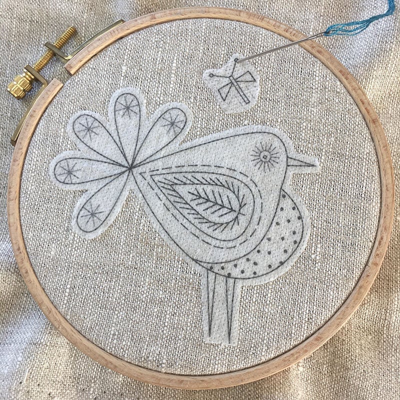 DIY Water soluble embroidery transfers