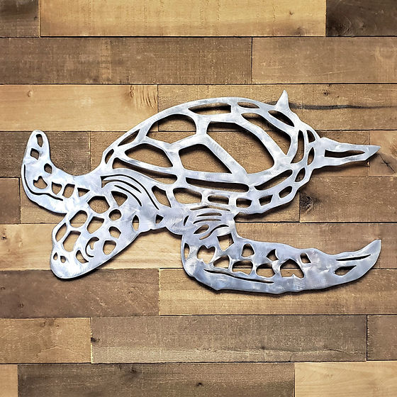 💕Handmade Sea Turtle Metal Wall Art