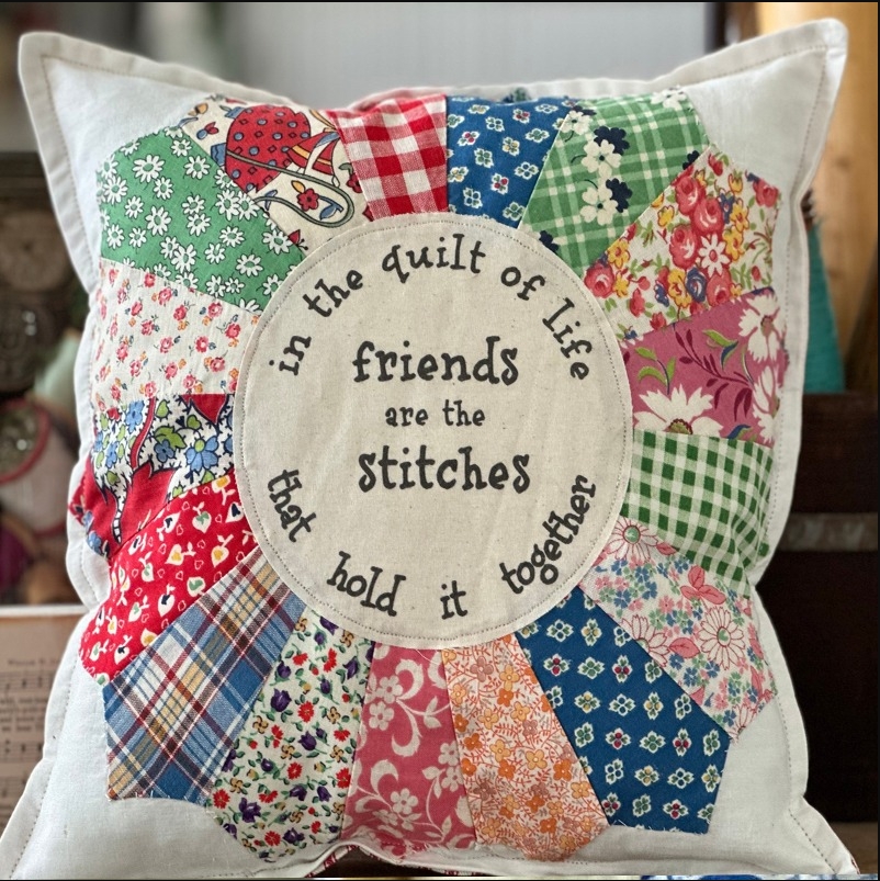 🌲Early Christmas Sale 50% Off🌲Vintage Quilt Friendship Pillow💕Buy 2 Free Shipping