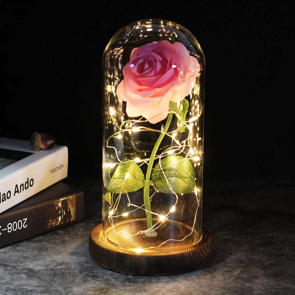 (💕Valentine's Day Promotion 59% OFF)-🌹Galaxy Rose - A Timeless Beauty in Glass - 🌹Valentine's Day Gift