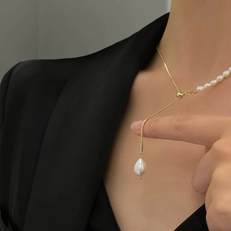 🔥Last Day Promotion 50% OFF🔥Golden Dream Retro Pearl Necklace