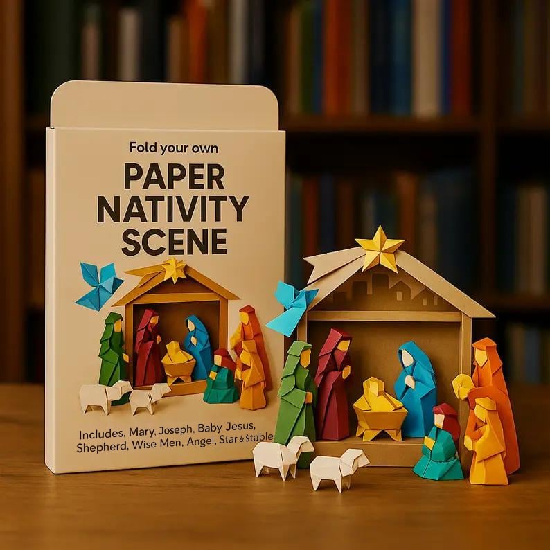 🔥Last Day 49% OFF - DIY Paper Nativity Scene✨(Suitable for beginners)