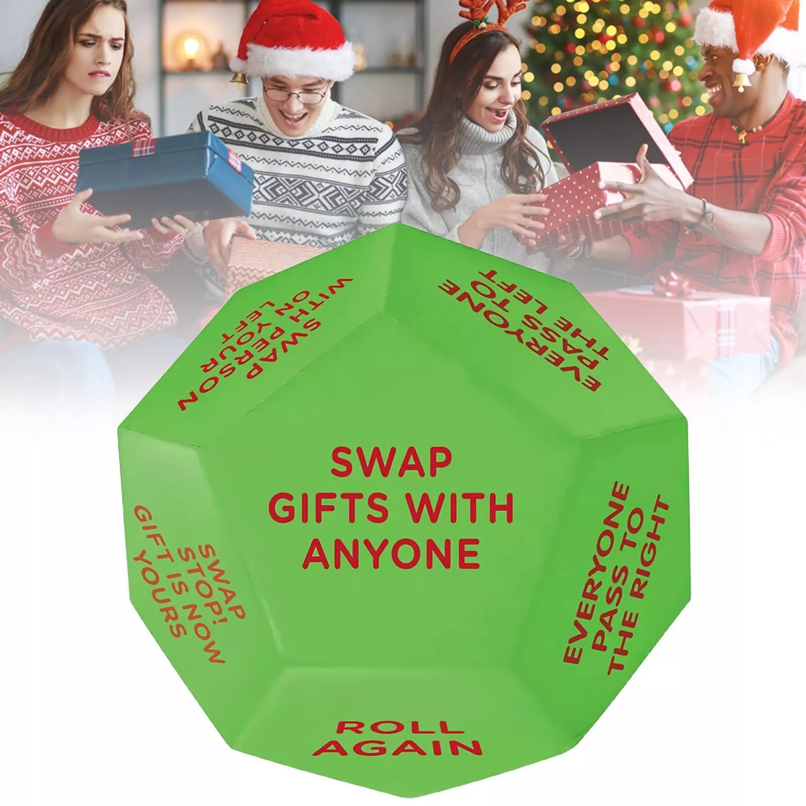 🎄Christmas Sale - 70% OFF🎲Santa Swap Gift Exchange Dice 🎁