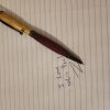 Wood Metal Bolt Action Pen Black Ink Ballpoint Pens