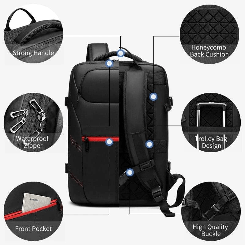 (🎉Last Day Promotion 50% OFF) Men's Waterproof USB Charging Male Laptop Casual Travel Bag