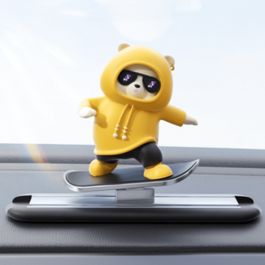 Tiktok Summer Sale🎉Skating Panda Bear Car Ornaments